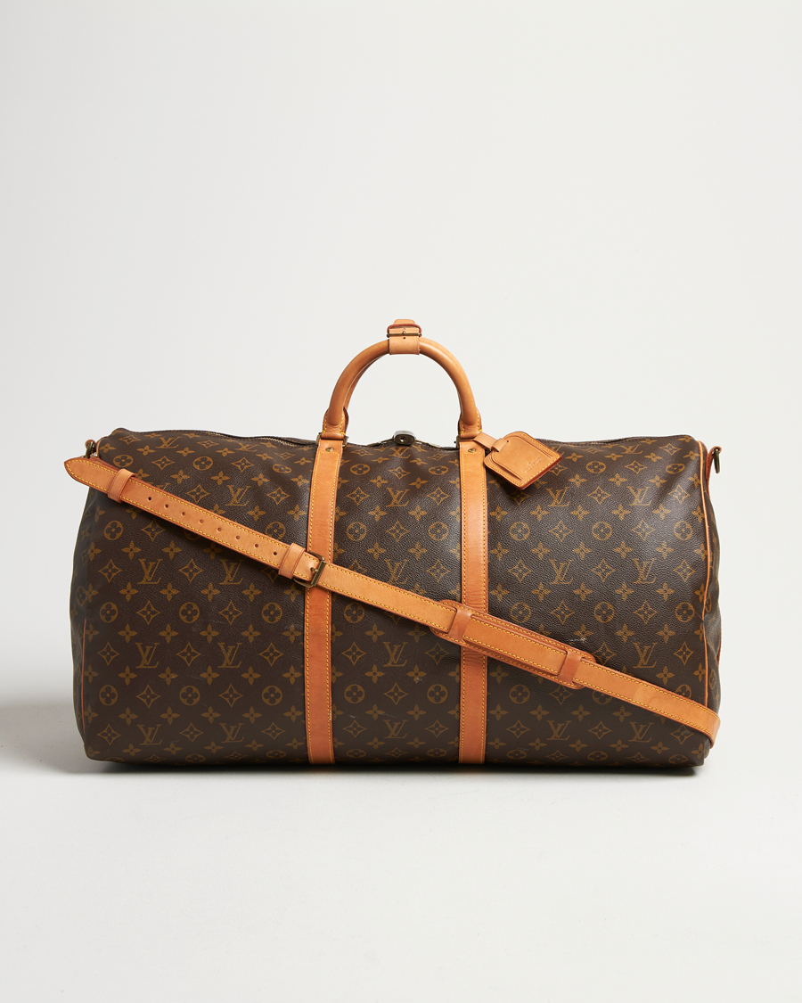 Mies | Louis Vuitton Pre-Owned Keepall Bandoulière 60 Monogram Silver | Louis Vuitton Pre-Owned | Keepall Bandoulière 60 Monogram Silver