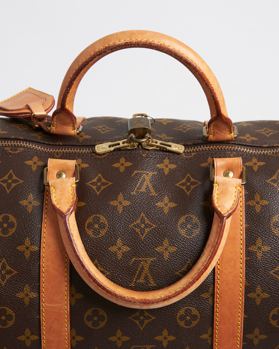 Mies | Louis Vuitton Pre-Owned Keepall Bandoulière 60 Monogram Silver | Louis Vuitton Pre-Owned | Keepall Bandoulière 60 Monogram Silver