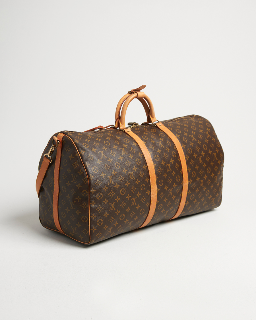 Mies | Louis Vuitton Pre-Owned Keepall Bandoulière 60 Monogram Silver | Louis Vuitton Pre-Owned | Keepall Bandoulière 60 Monogram Silver