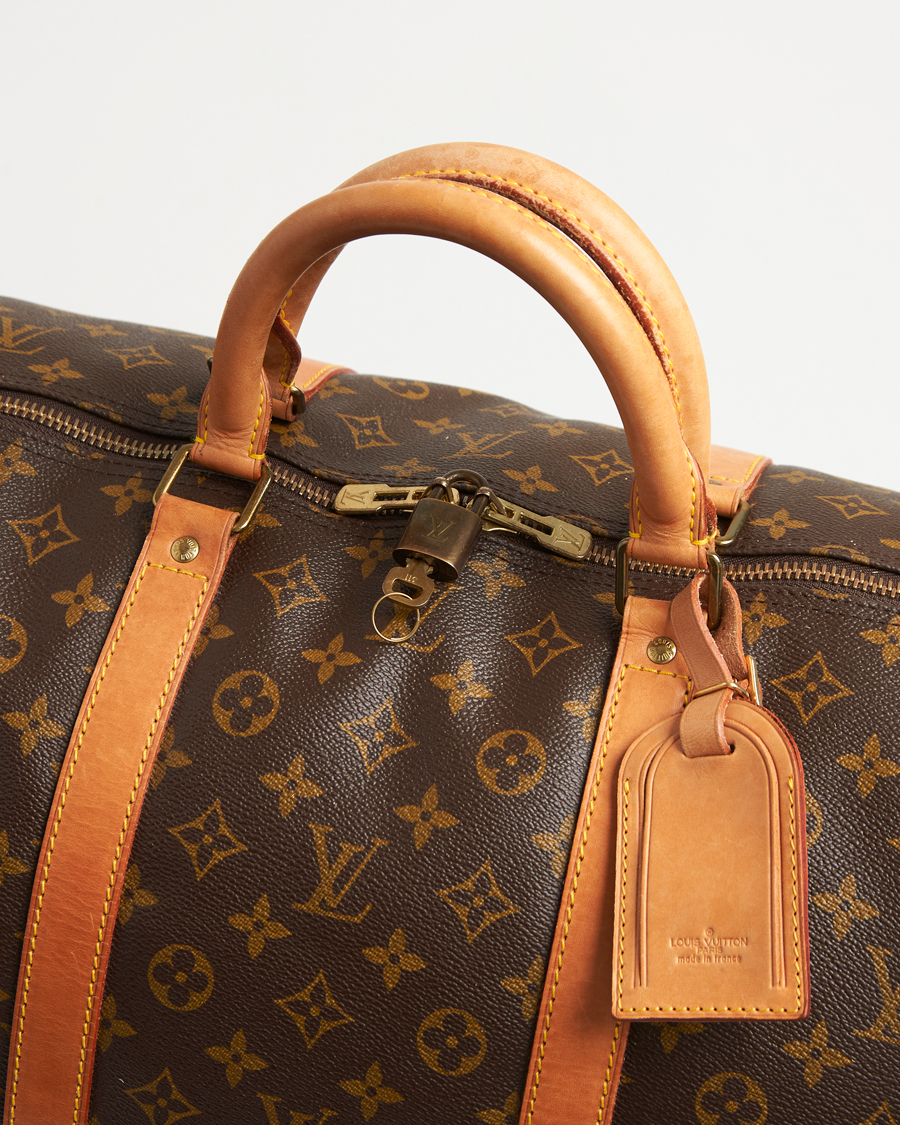 Mies | Louis Vuitton Pre-Owned Keepall Bandoulière 60 Monogram Silver | Louis Vuitton Pre-Owned | Keepall Bandoulière 60 Monogram Silver