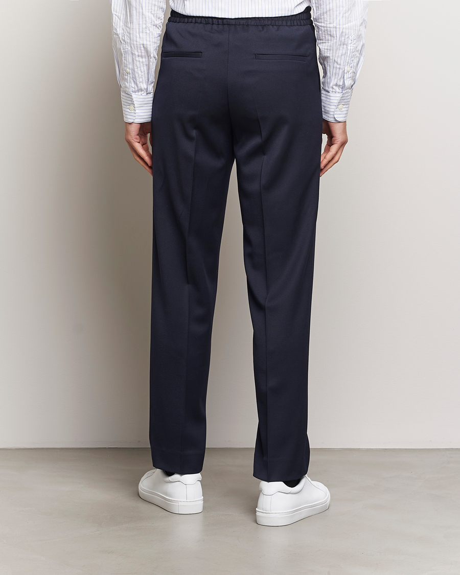 Mies | Housut | Filippa K | Theo Relaxed Wool Trousers Navy