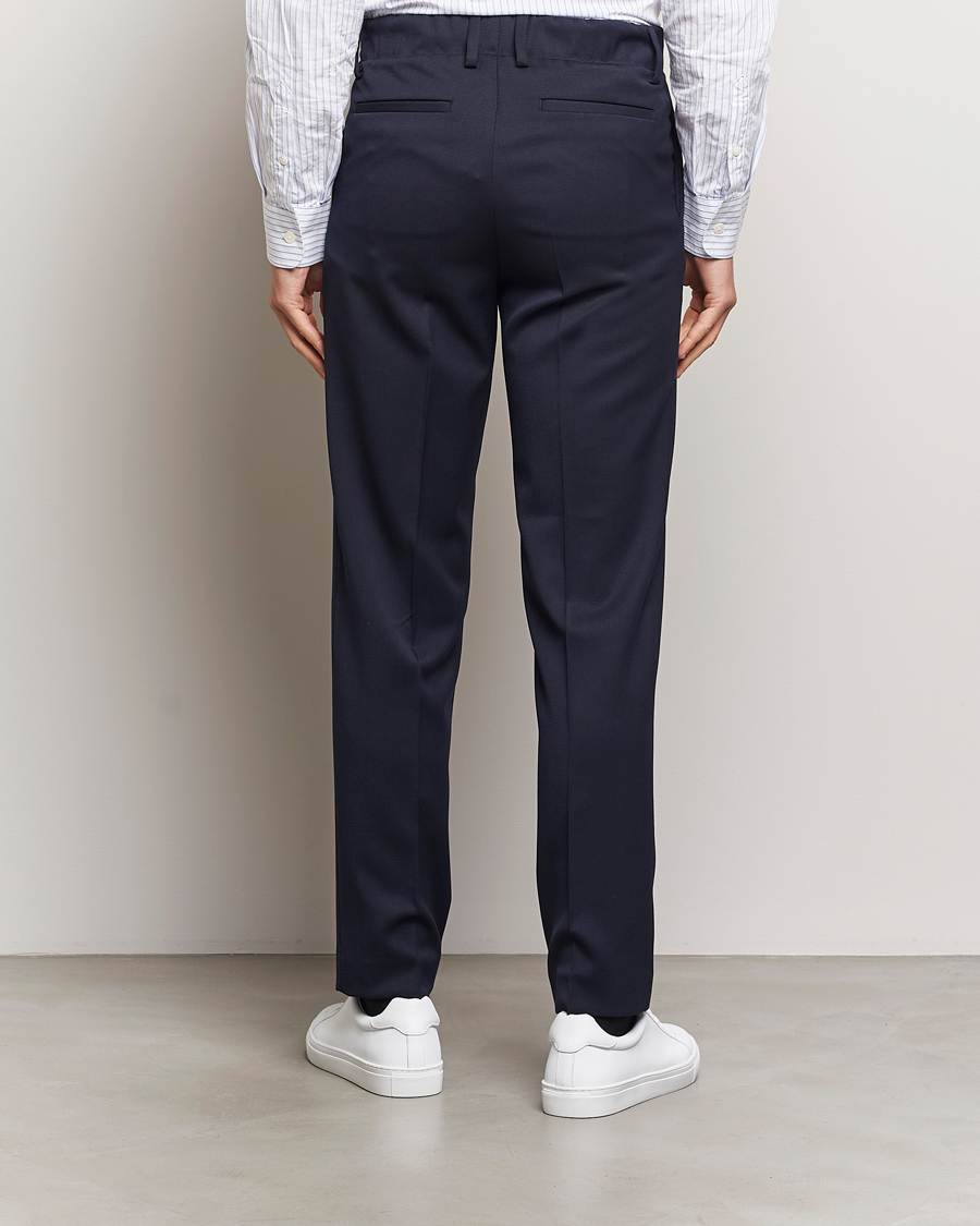 Mies | Housut | Filippa K | Tailored Drawstring Trousers Navy