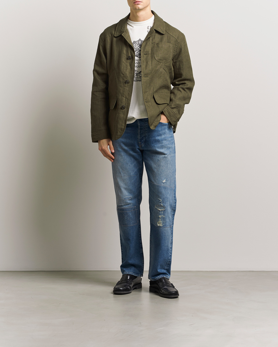Mies | Takit | Polo Ralph Lauren | Linen Herringbone Field Jacket Ranger Green