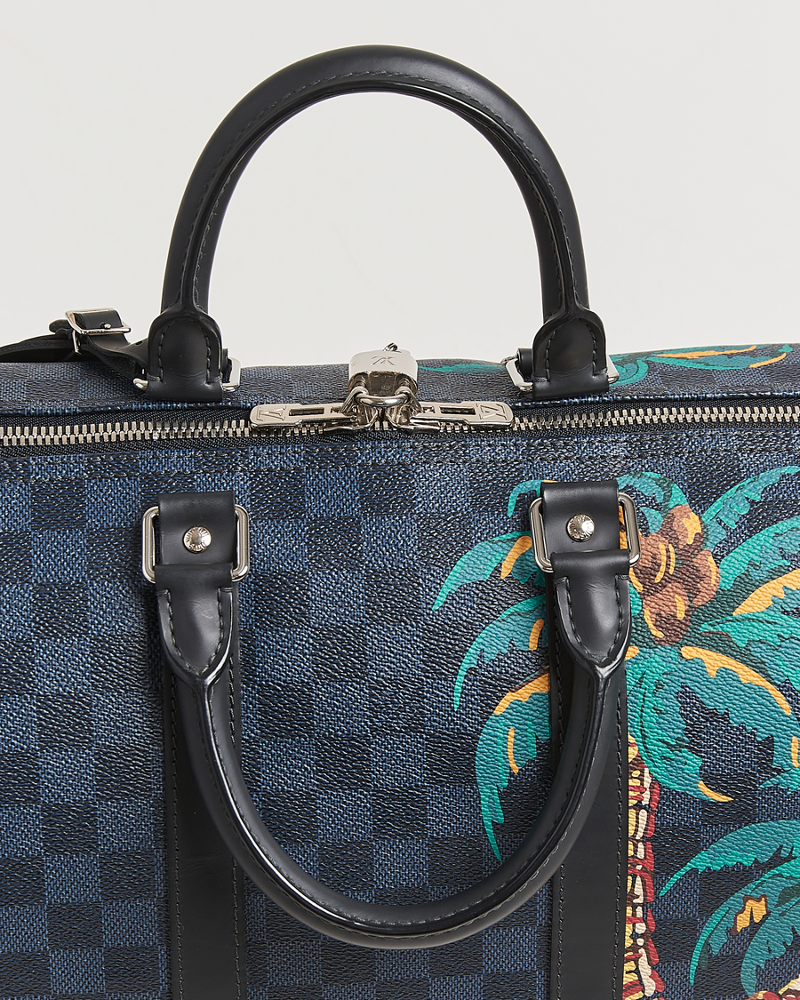 Mies | Louis Vuitton Pre-Owned Keepall Bandoulière 45 Damier Cobalt Jungle | Louis Vuitton Pre-Owned | Keepall Bandoulière 45 Damier Cobalt Jungle