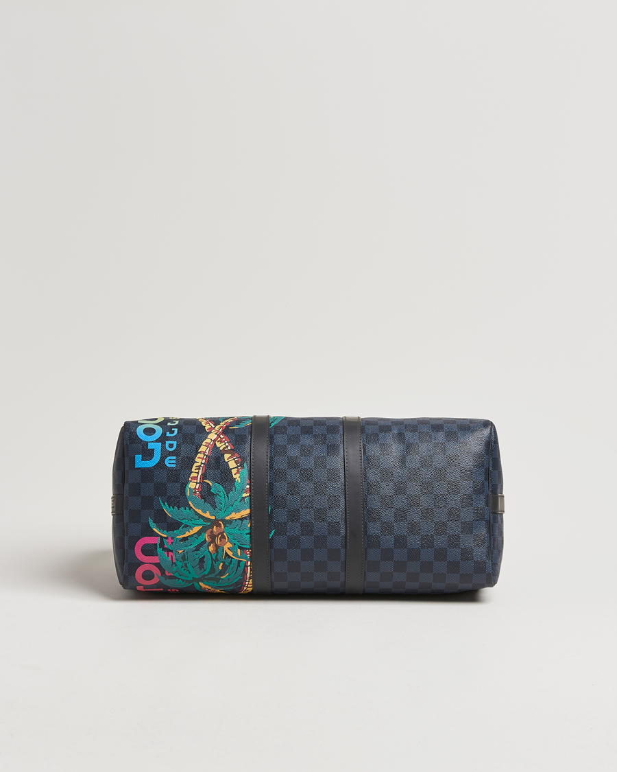 Mies | Louis Vuitton Pre-Owned Keepall Bandoulière 45 Damier Cobalt Jungle | Louis Vuitton Pre-Owned | Keepall Bandoulière 45 Damier Cobalt Jungle