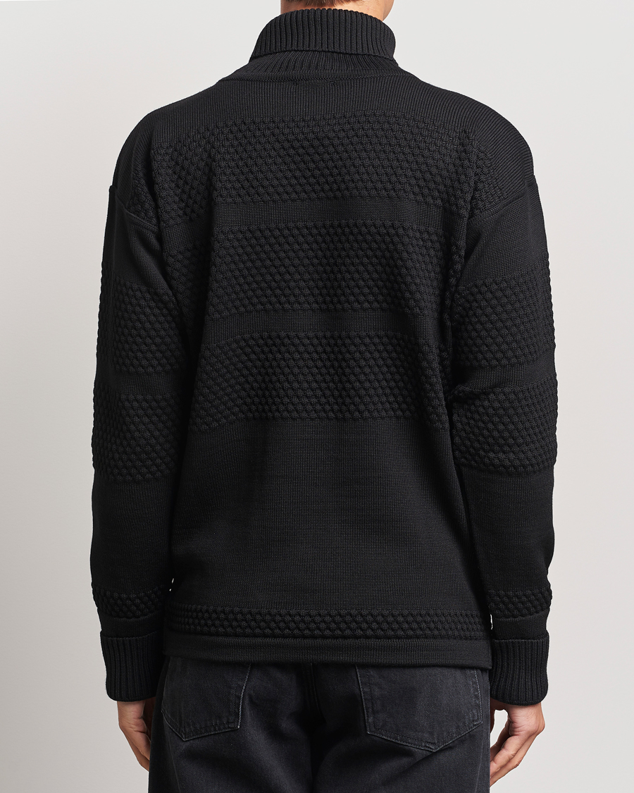Mies | Puserot | S.N.S. Herning | Fisherman Wool Rollneck Sweater Black