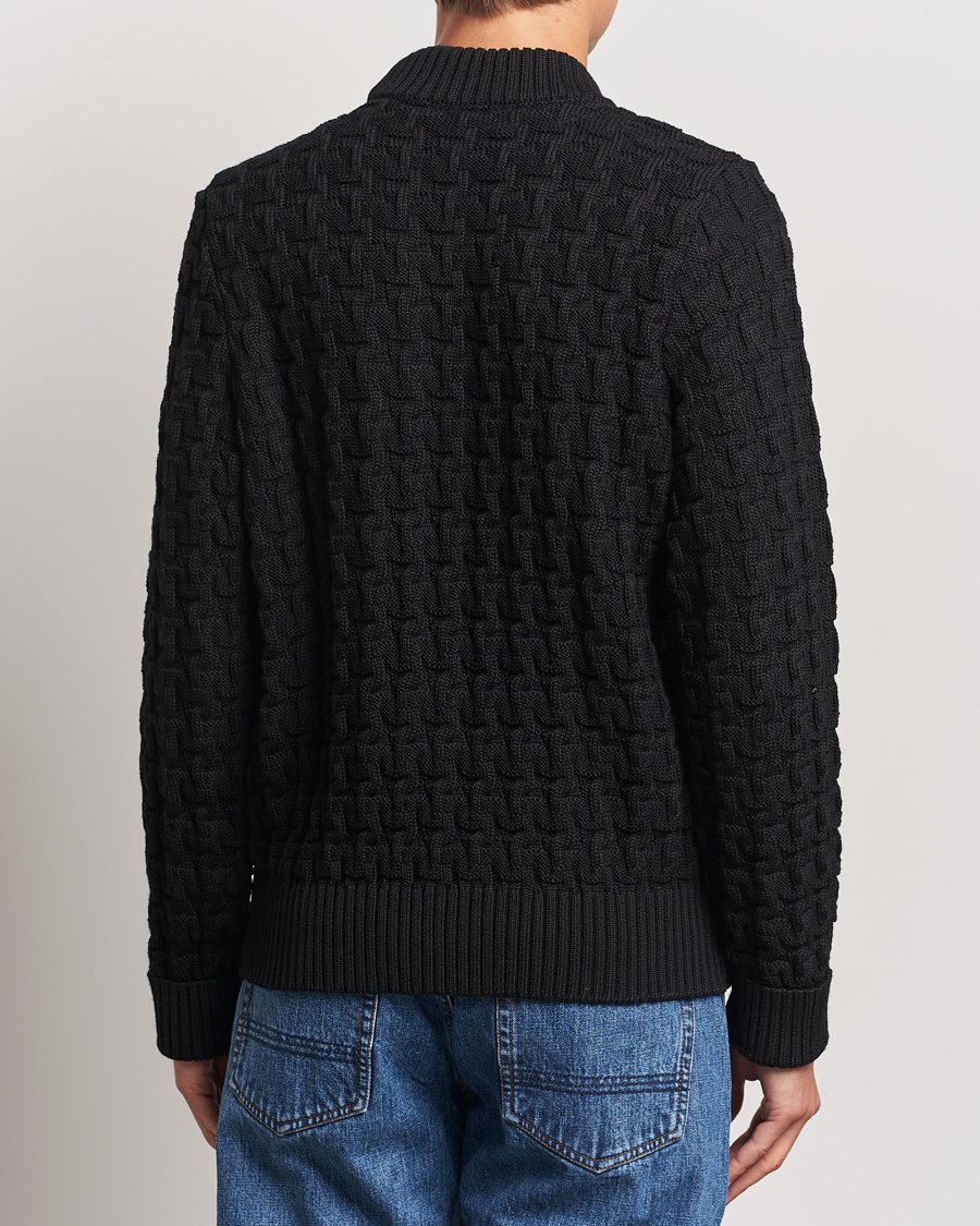 Mies | Puserot | S.N.S. Herning | Stark Wool Cable Knit Sweater Black