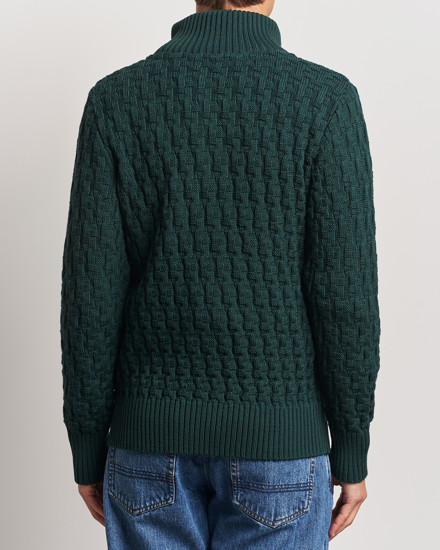 Mies | Puserot | S.N.S. Herning | Stark Wool Cable Knit Cardigan Thunder Green