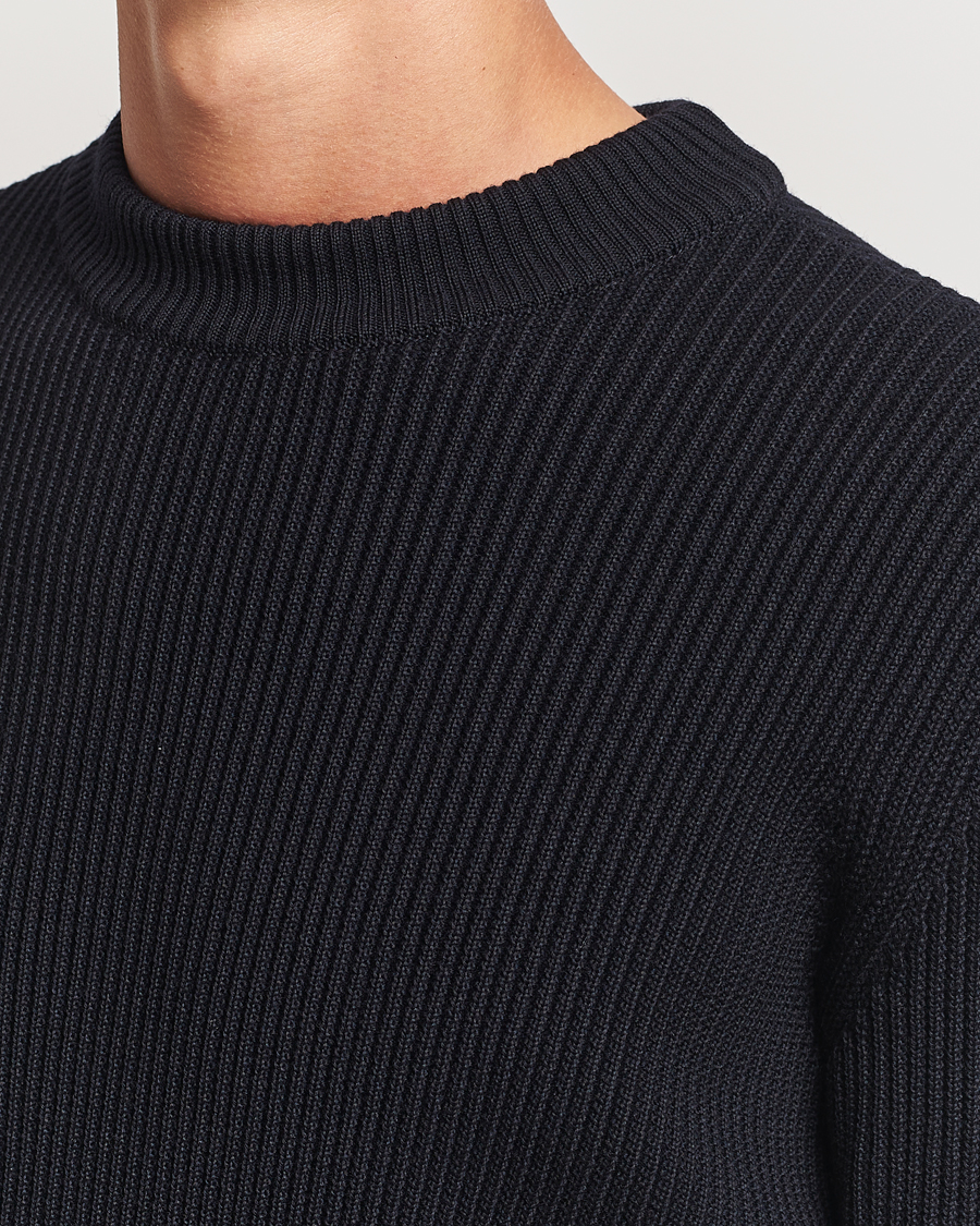 Mies | Puserot | S.N.S. Herning | Fender Wool Crew Neck Navy Blue