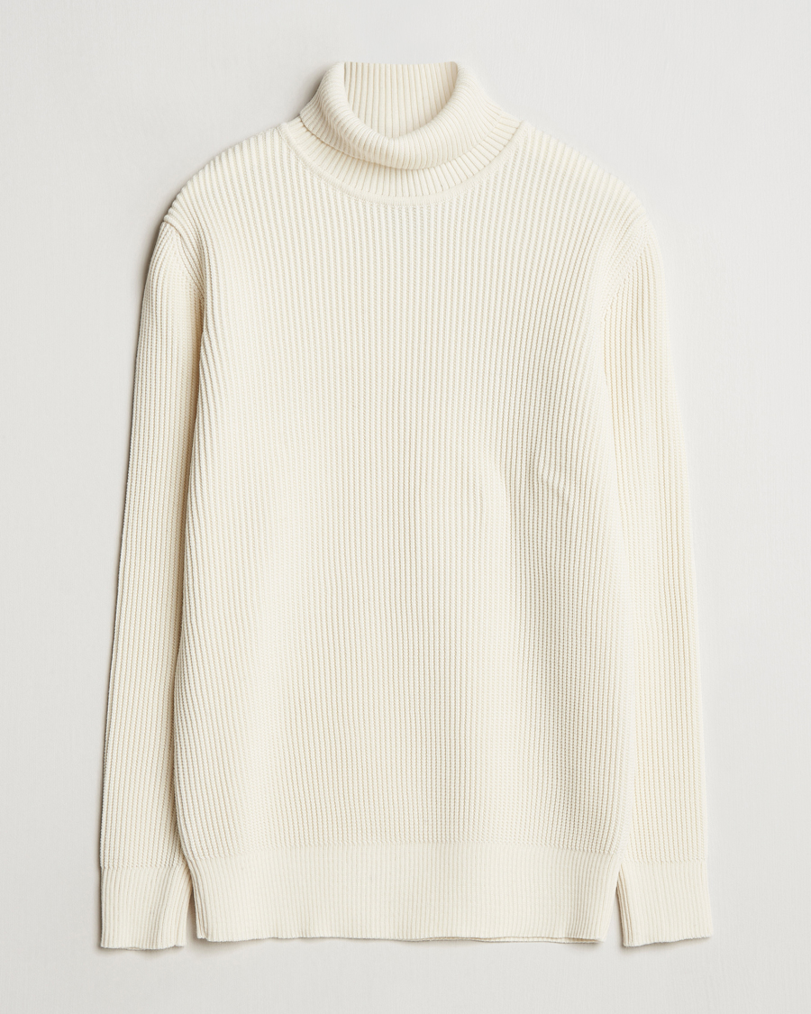 Mies | Puserot | S.N.S. Herning | Fender Wool Rollneck Sweater Natural White