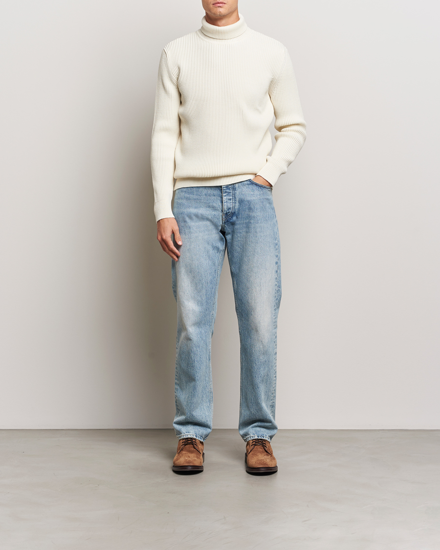 Mies | Puserot | S.N.S. Herning | Fender Wool Rollneck Sweater Natural White