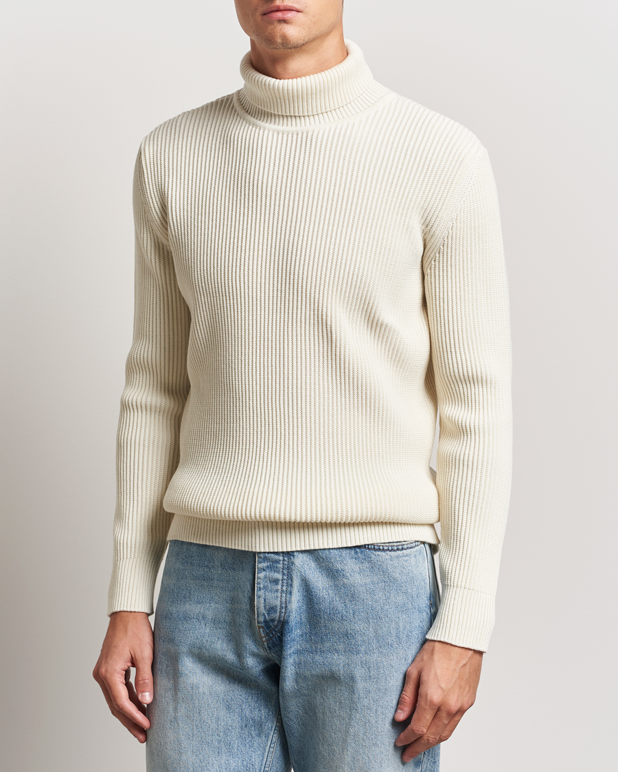 Mies | Puserot | S.N.S. Herning | Fender Wool Rollneck Sweater Natural White