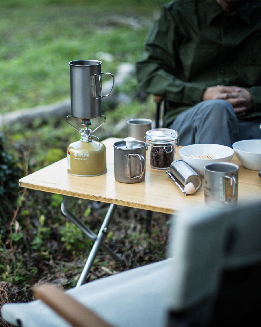 Mies | Snow Peak French Press Coffee Maker Titanium | Snow Peak | French Press Coffee Maker Titanium