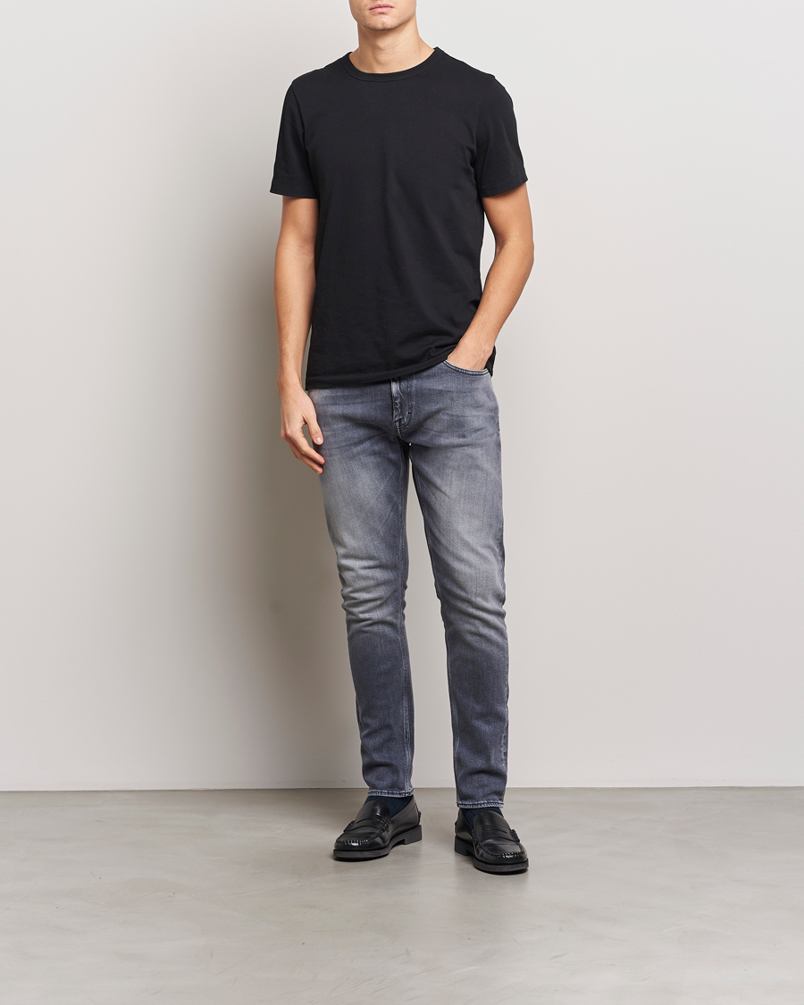 Mies | Farkut | Tiger of Sweden | Pistolero Stretch Cotton Jeans Prime Washed Black