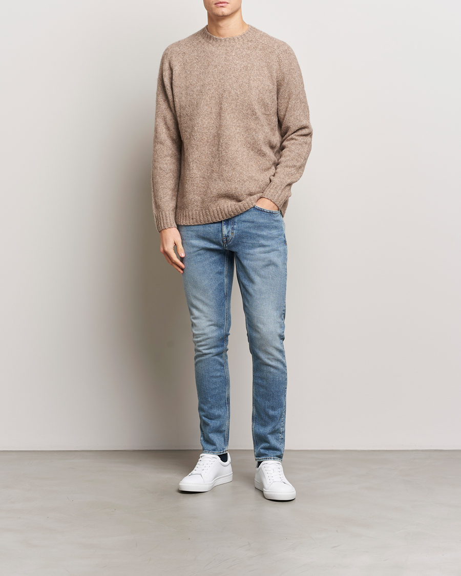 Mies | Farkut | Tiger of Sweden | Pistolero Stretch Cotton Jeans 3 Year Vintage Blue