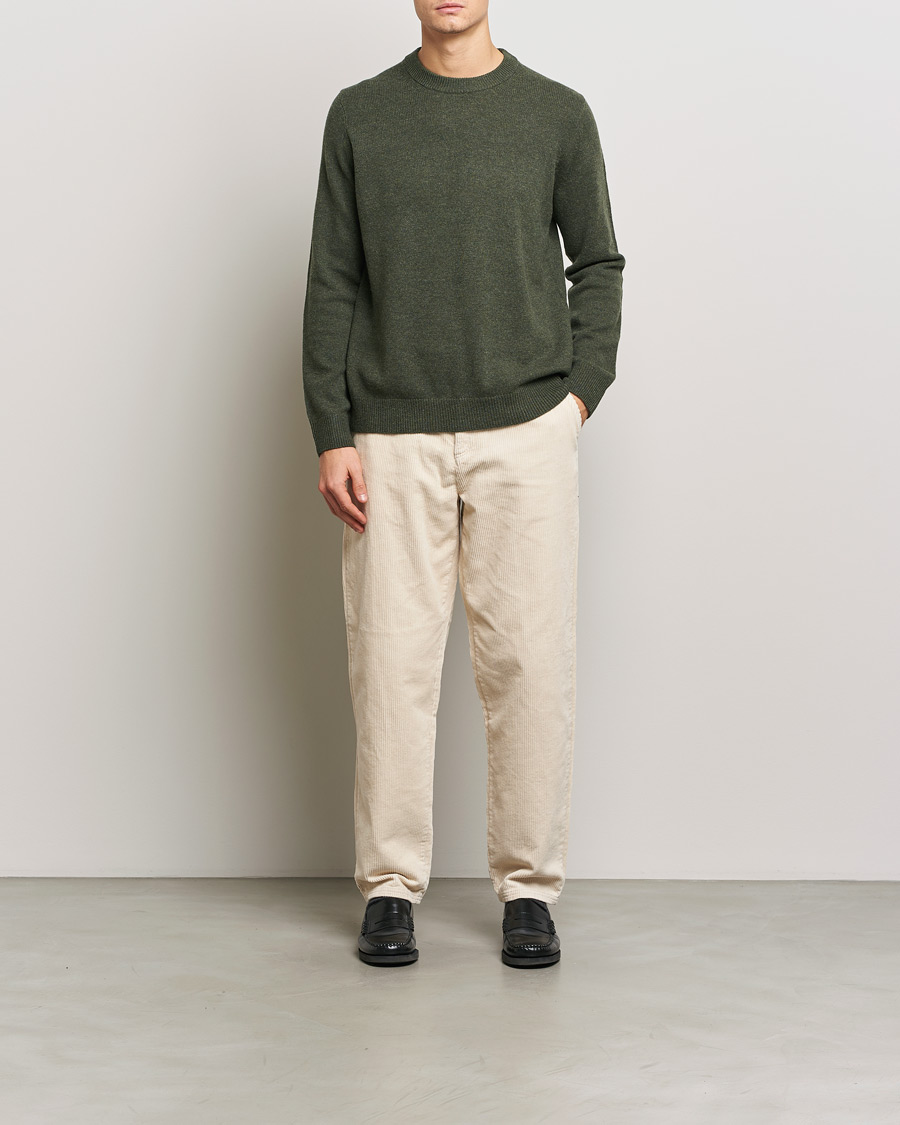 Mies | Puserot | Samsøe Samsøe | Isak Knitted Crew Neck Forest Night