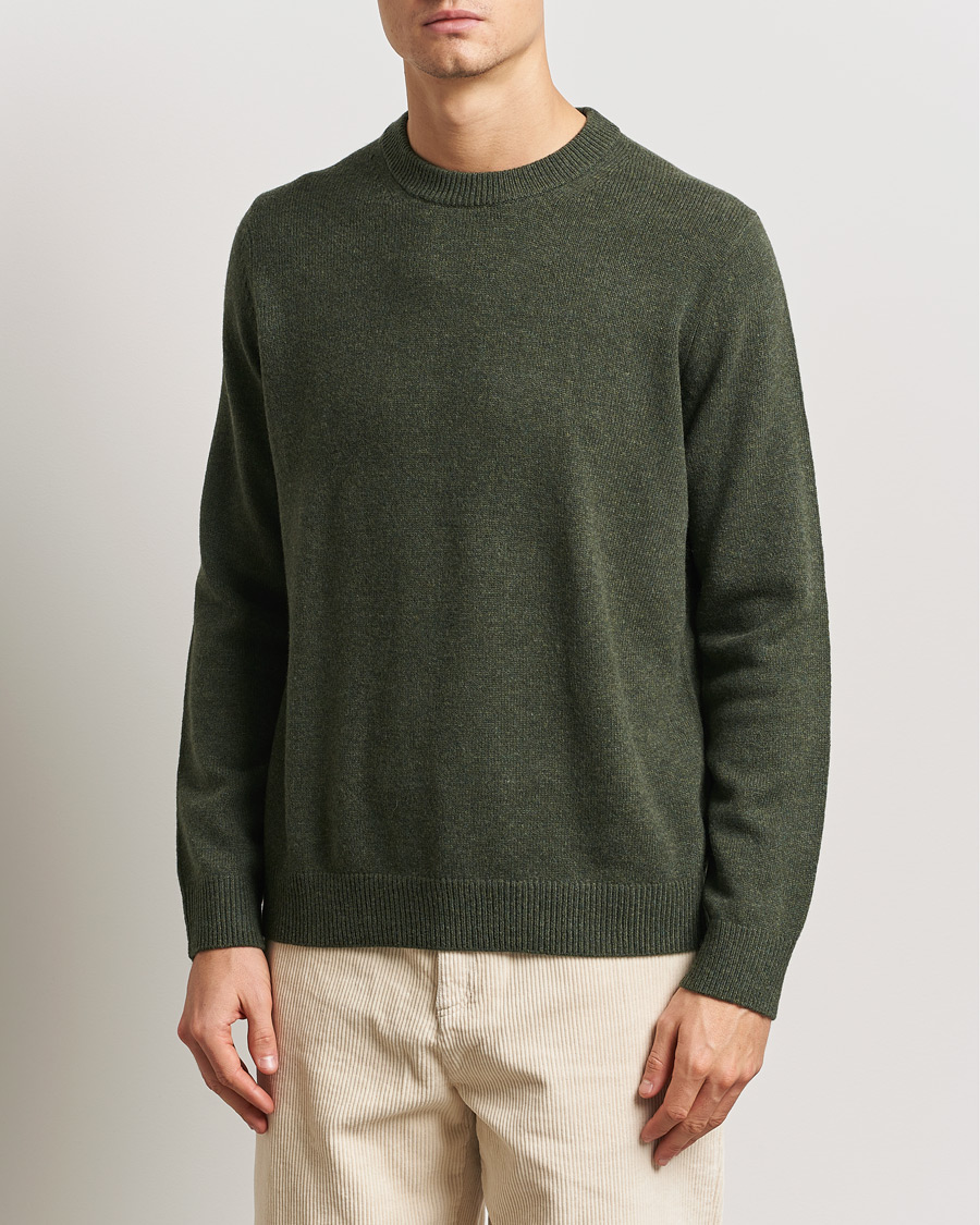Mies | Puserot | Samsøe Samsøe | Isak Knitted Crew Neck Forest Night