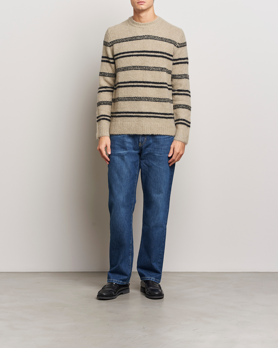 Mies | Puserot | Samsøe Samsøe | Arin Alpaca Striped Sweater Seneca Rock