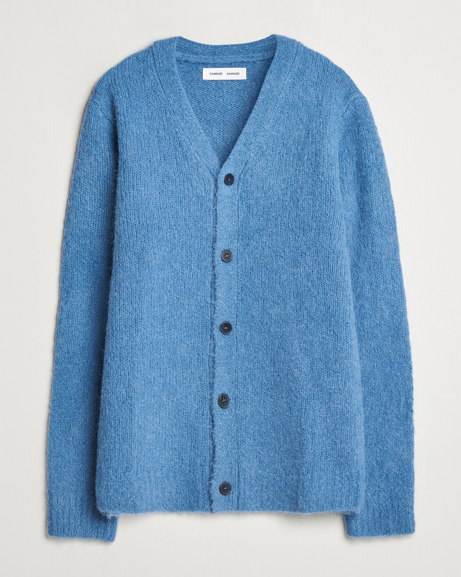 Mies | Puserot | Samsøe Samsøe | Arin Alpaca Cardigan Coronet Blue