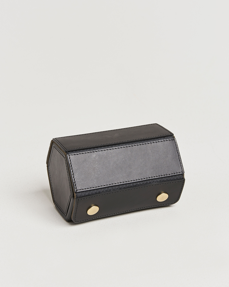 Mies | Kellojen säilytys | Bennett Winch | Double Watch Roll Black