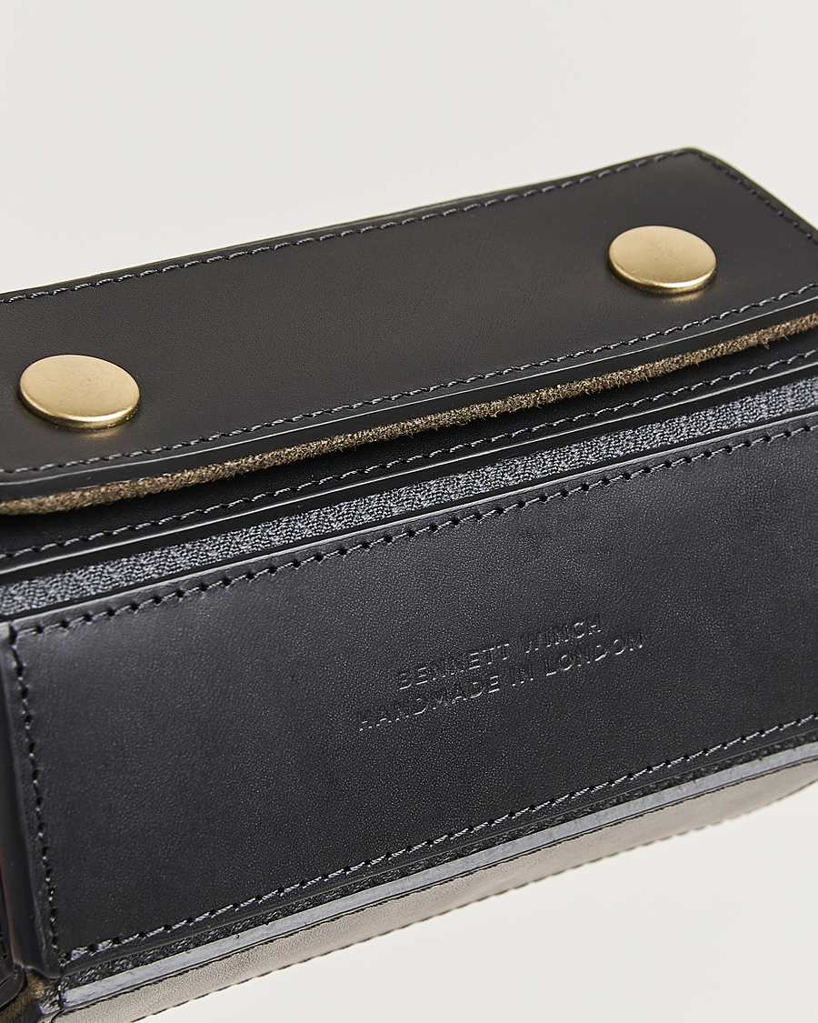 Mies | Kellojen säilytys | Bennett Winch | Double Watch Roll Black