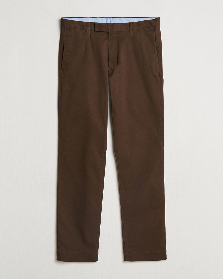 Mies | Housut | Polo Ralph Lauren | Slim Fit Stretch Chinos Dark Brown