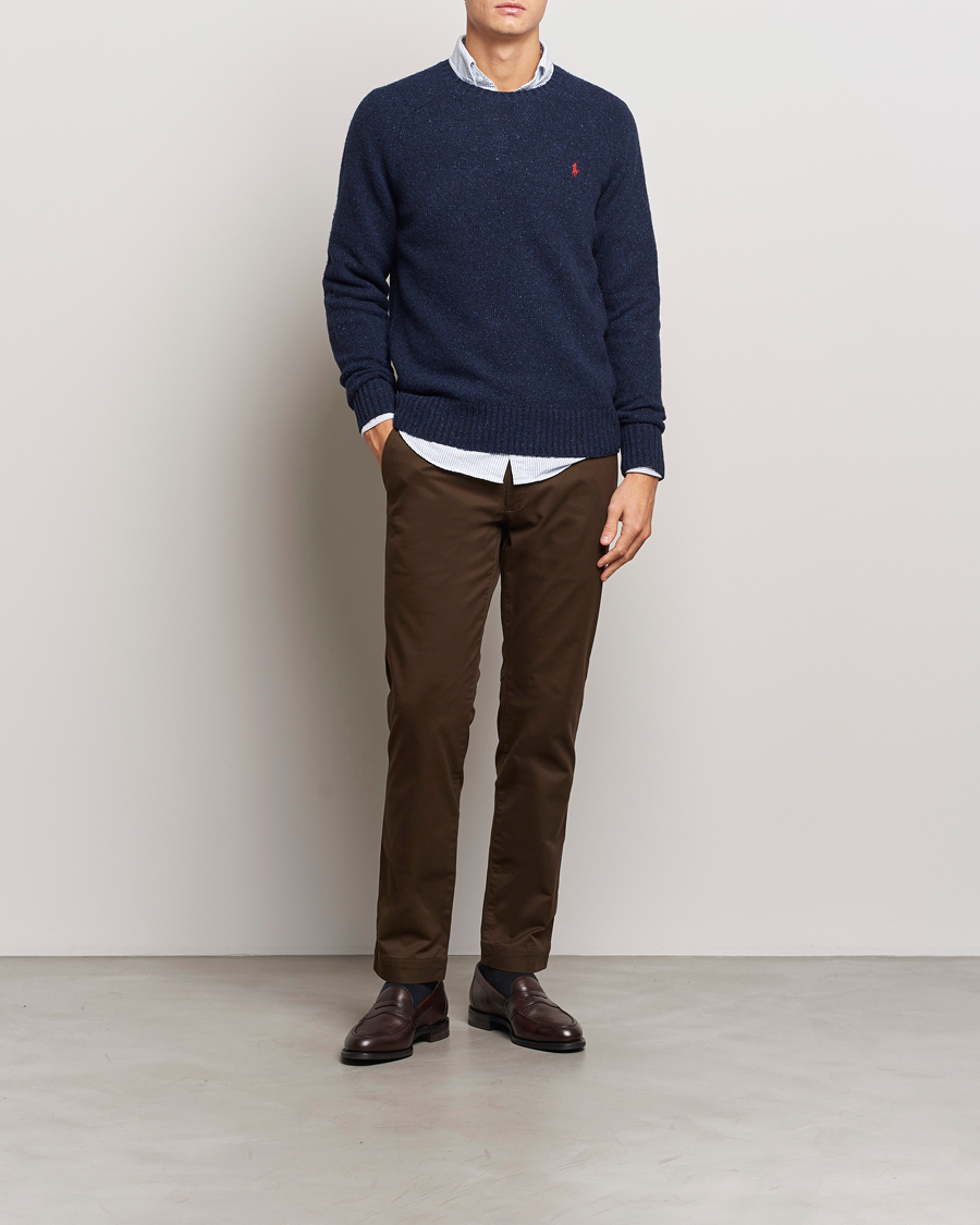 Mies | Housut | Polo Ralph Lauren | Slim Fit Stretch Chinos Dark Brown