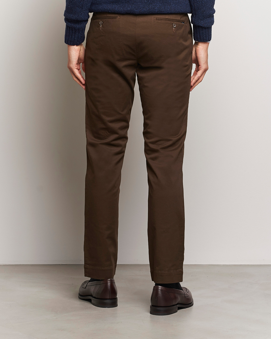 Mies | Housut | Polo Ralph Lauren | Slim Fit Stretch Chinos Dark Brown