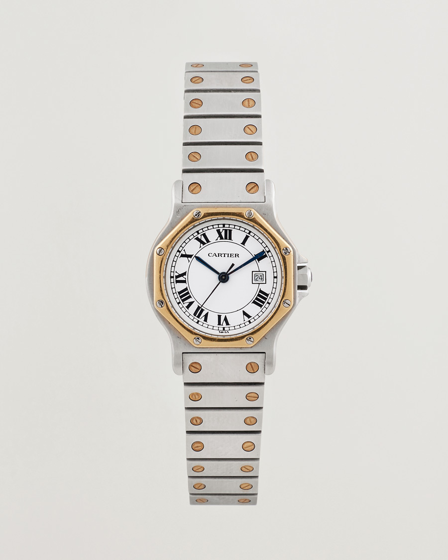 Mies | Cartier Pre-Owned Santos Octagon Silver | Cartier Pre-Owned | Santos Octagon Silver