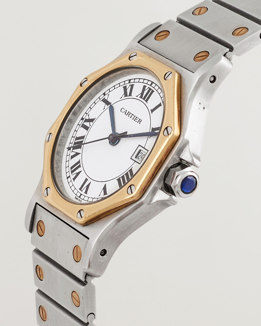 Mies | Cartier Pre-Owned Santos Octagon Silver | Cartier Pre-Owned | Santos Octagon Silver