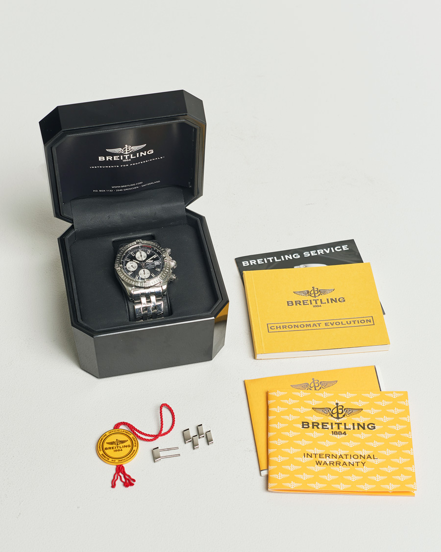Mies | Breitling Pre-Owned Chronomat Evolution Silver | Breitling Pre-Owned | Chronomat Evolution Silver