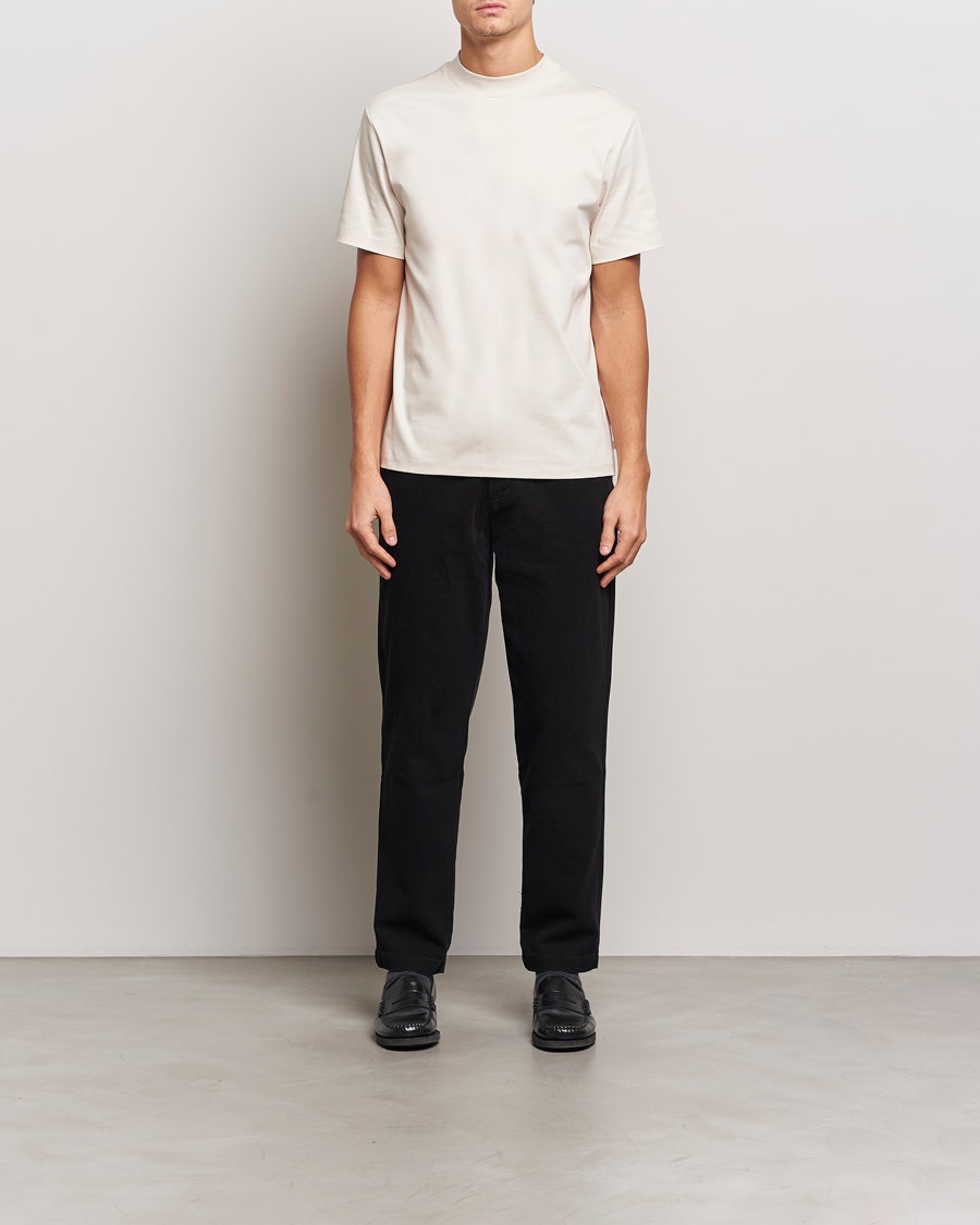 Mies | T-paidat | J.Lindeberg | Ace Mock Neck T-Shirt Moonbeam