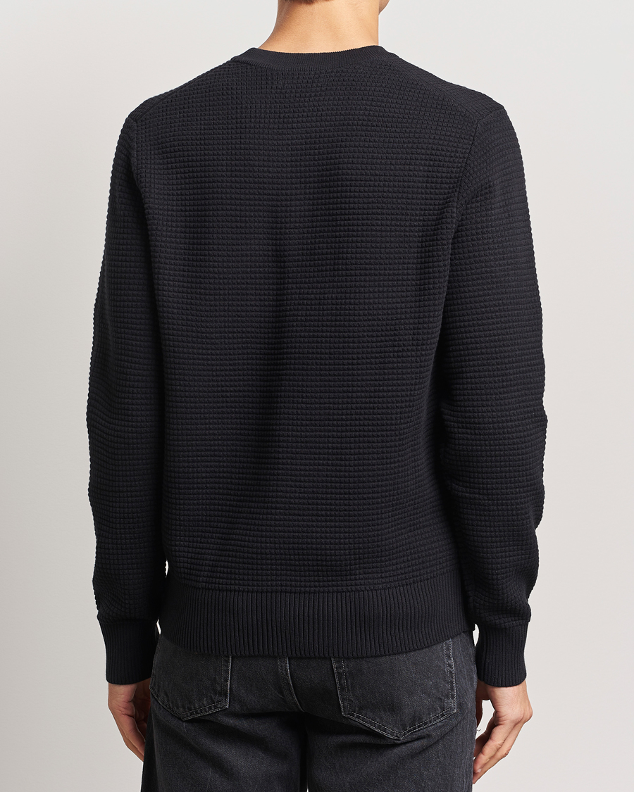 Mies | Puserot | J.Lindeberg | Oliver Structure Cotton Sweater Black