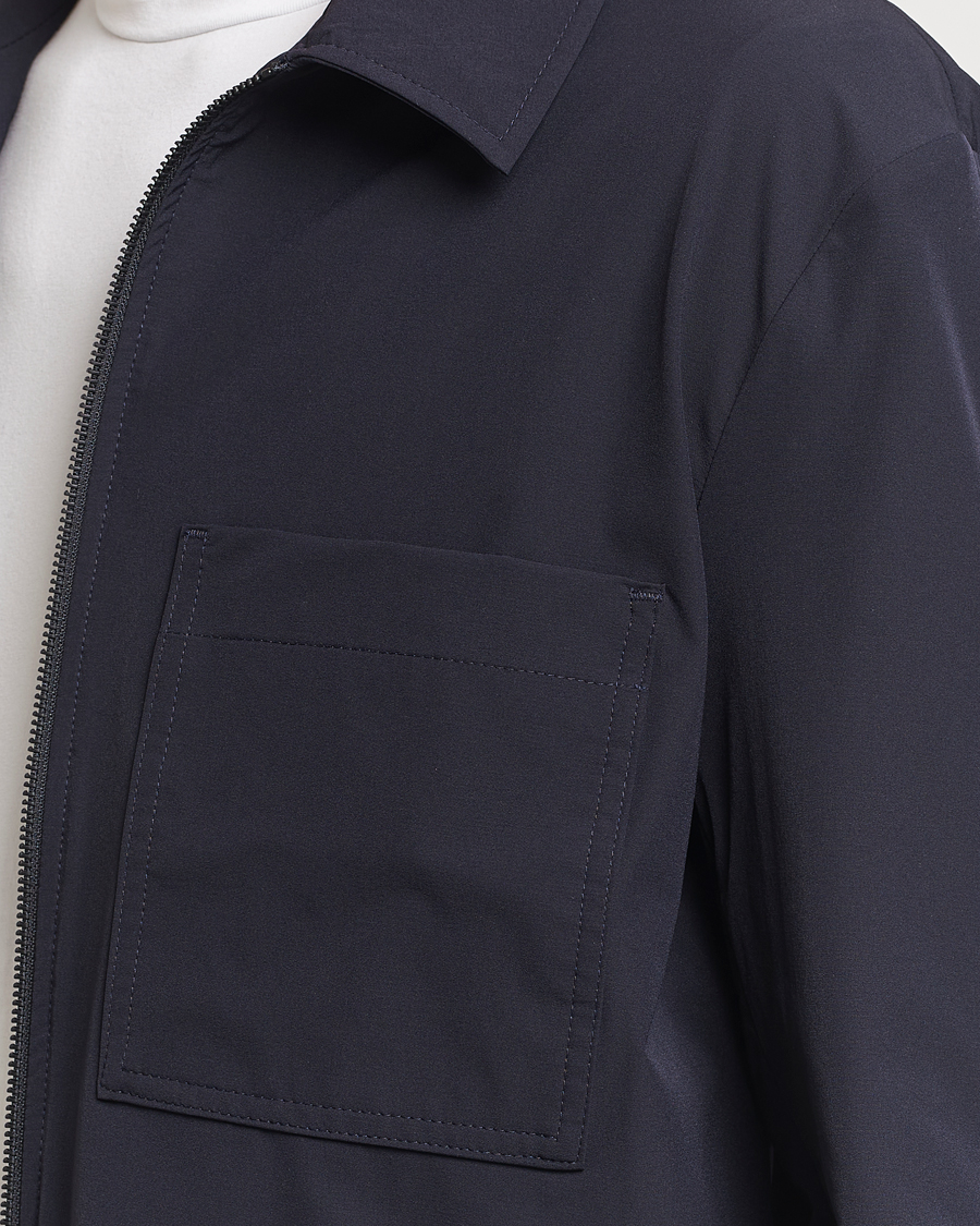 Mies | Kauluspaidat | J.Lindeberg | Jake Zipped Overshirt Navy
