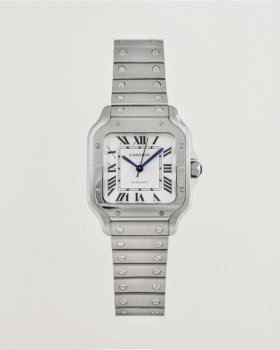 Mies | Cartier Pre-Owned Santos De Cartier WSSA0029 Silver | Cartier Pre-Owned | Santos De Cartier WSSA0029 Silver