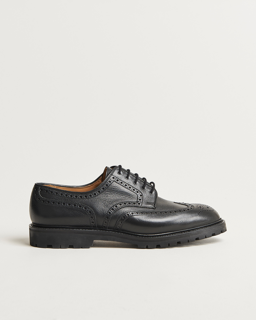Mies | Crockett & Jones Pembroke Milled Grain Vibram Black | Crockett & Jones | Pembroke Milled Grain Vibram Black