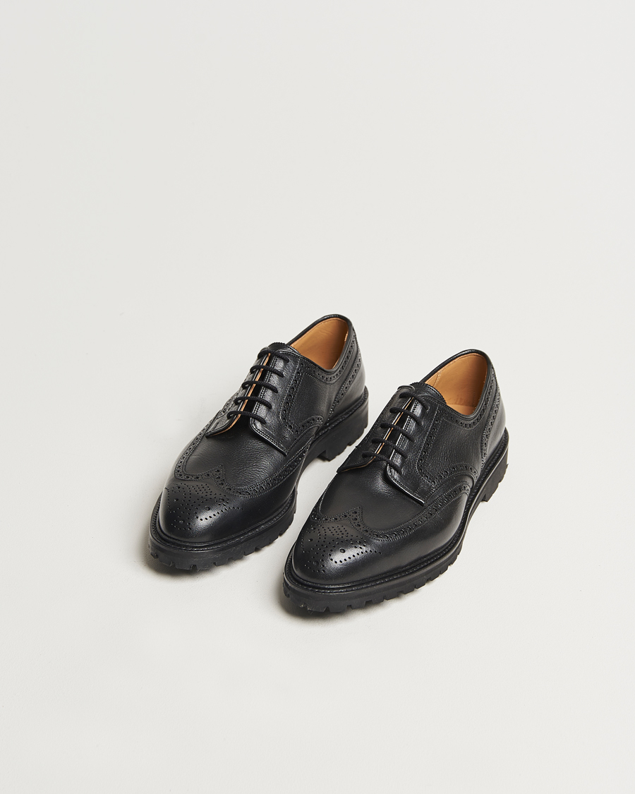 Mies | Crockett & Jones Pembroke Milled Grain Vibram Black | Crockett & Jones | Pembroke Milled Grain Vibram Black