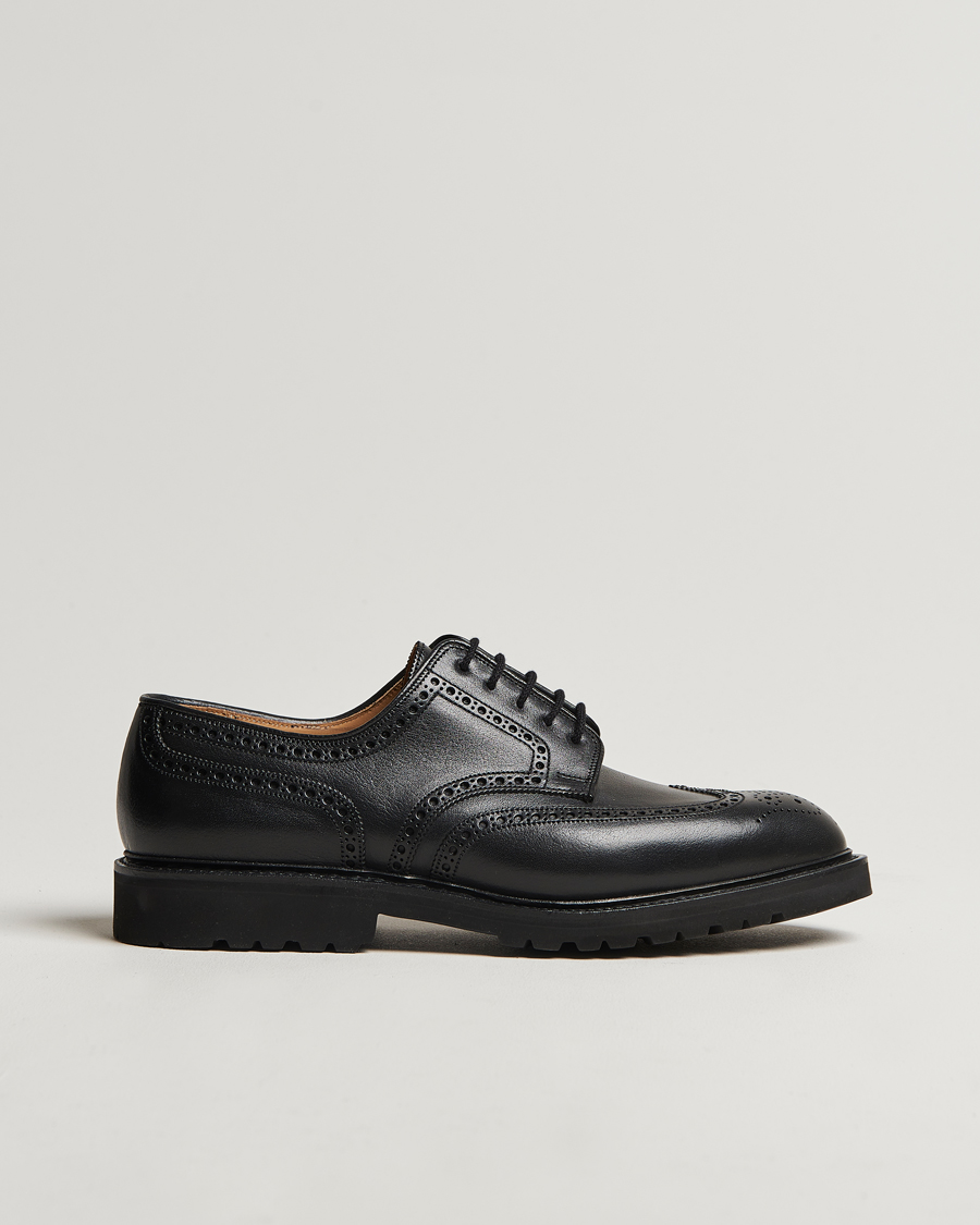 Mies | Crockett & Jones Pembroke Milled Grain Vibram Vi-Lite Black | Crockett & Jones | Pembroke Milled Grain Vibram Vi-Lite Black