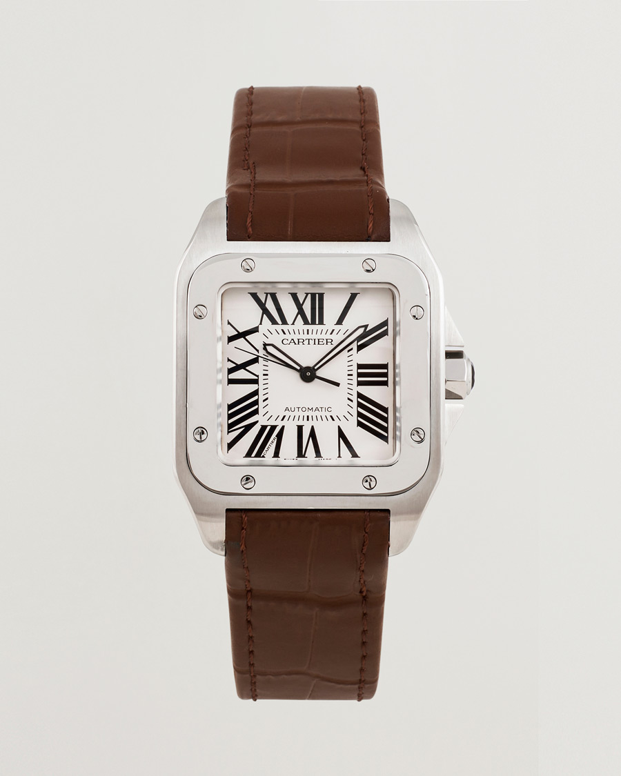 Mies | Cartier Pre-Owned Santos 100 Silver | Cartier Pre-Owned | Santos 100 Silver