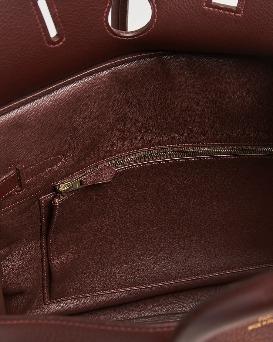 Mies | Hermès Pre-Owned Birkin 35 Taurillon Clemence Handbag Havana | Hermès Pre-Owned | Birkin 35 Taurillon Clemence Handbag Havana