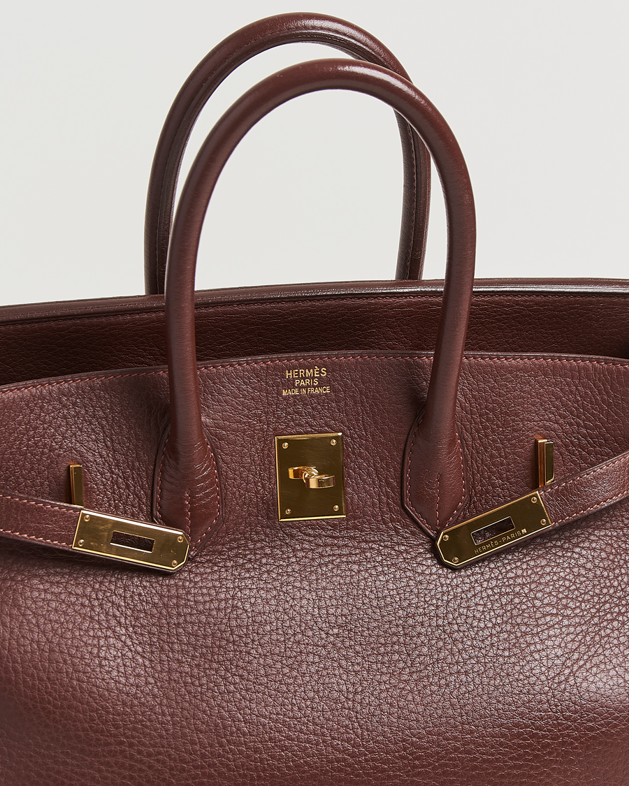 Mies | Hermès Pre-Owned Birkin 35 Taurillon Clemence Handbag Havana | Hermès Pre-Owned | Birkin 35 Taurillon Clemence Handbag Havana