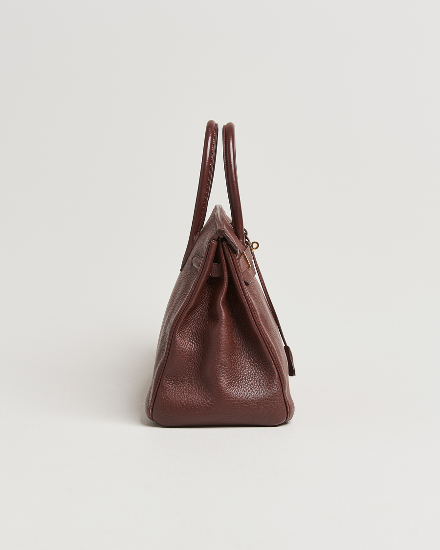 Mies | Hermès Pre-Owned Birkin 35 Taurillon Clemence Handbag Havana | Hermès Pre-Owned | Birkin 35 Taurillon Clemence Handbag Havana