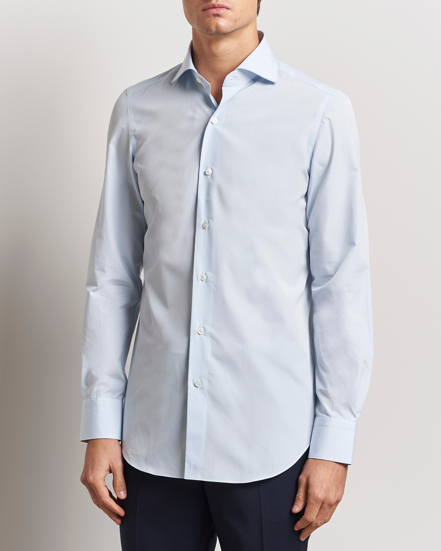 Mies | Kauluspaidat | Finamore Napoli | Milano Slim Fit Classic Shirt Light Blue