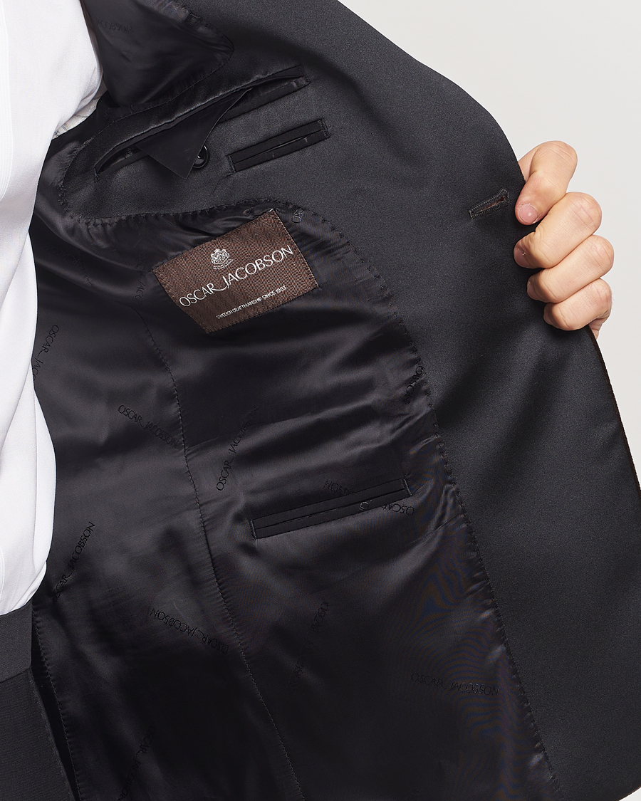 Mies | Pikkutakit | Oscar Jacobson | Frampton Velvet Tuxedo Blazer Brown