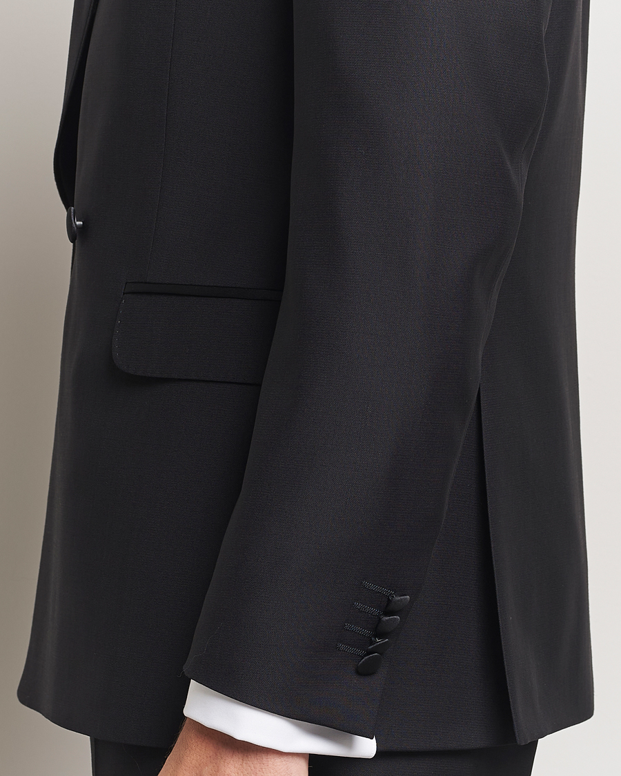 Mies | Pikkutakit | Oscar Jacobson | Fattore Double Breasted Tuxedo Blazer Black