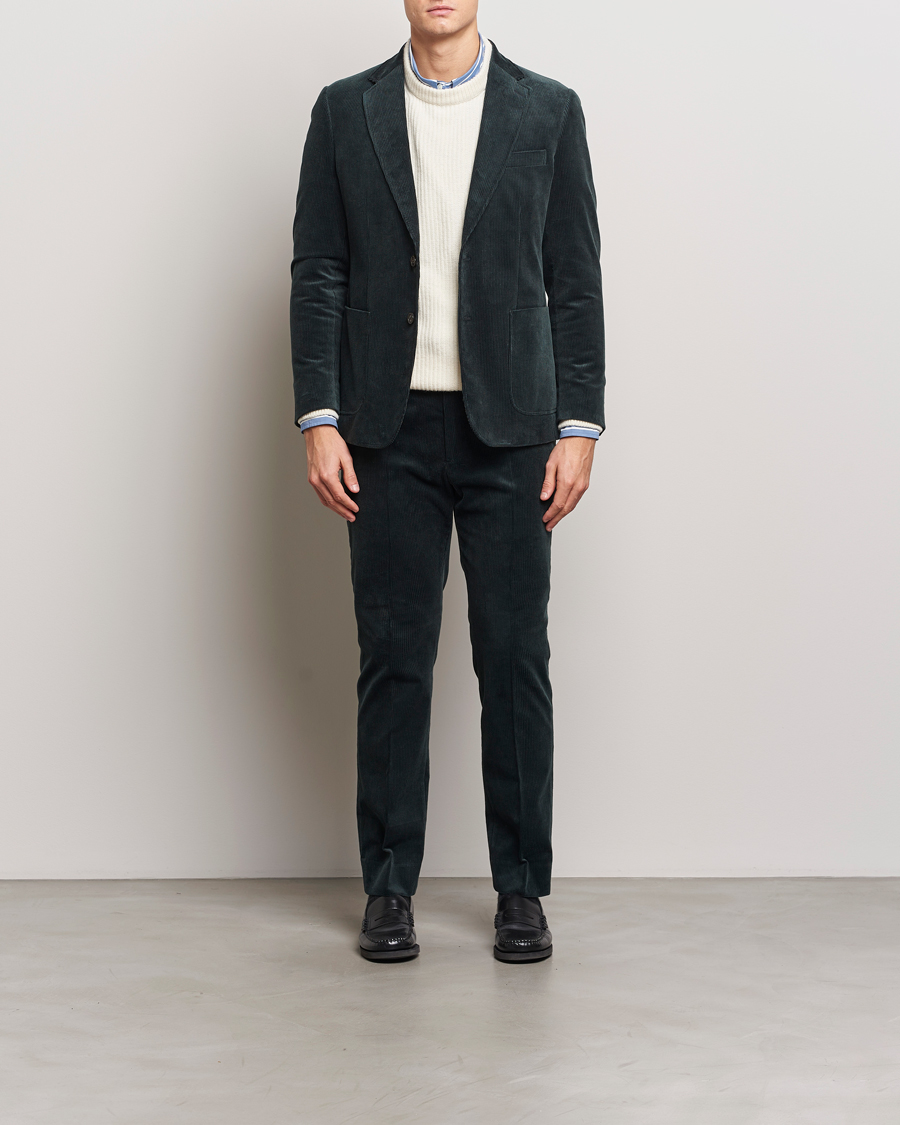 Mies | Pikkutakit | Gant | Slim Corduroy Suit Jacket Tartan Green