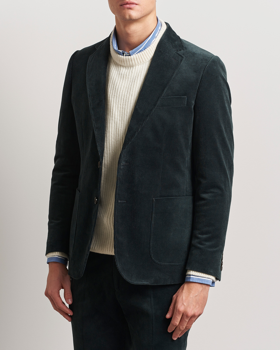 Mies | Pikkutakit | Gant | Slim Corduroy Suit Jacket Tartan Green
