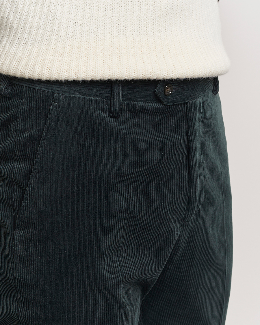 Mies | Housut | Gant | Slim Corduroy Suit Trousers Tartan Green