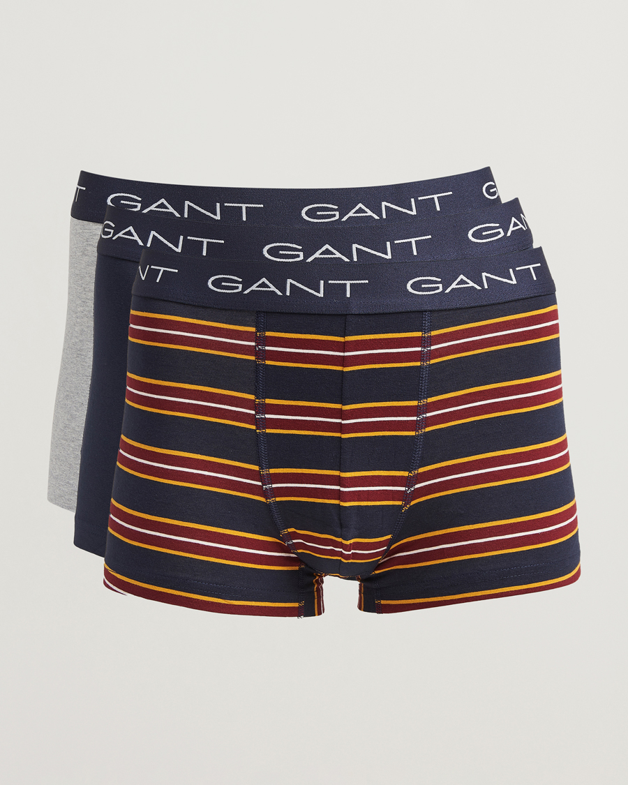 Mies | Alusvaatteet | GANT | 3-Pack Trunk Boxer Blue/Navy/Grey