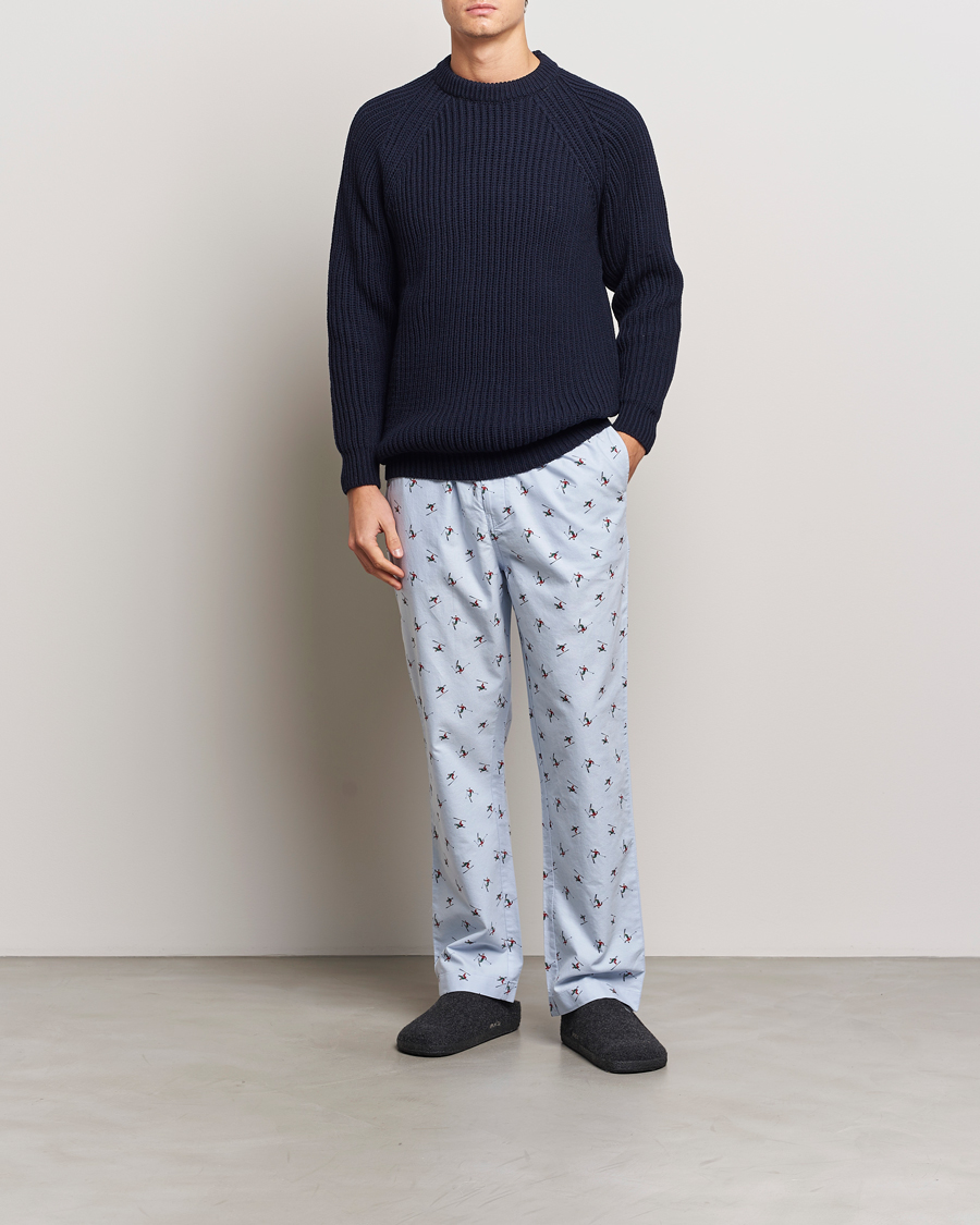 Mies | Yöpuvut ja kylpytakit | GANT | Printed Skier Pyjama Pants Light Blue
